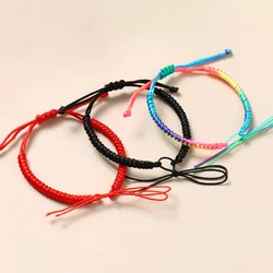 10PCS Red Women Bracelet Handmade Adjustable Braided Rope Knots Bracelets Accessories Wholesale