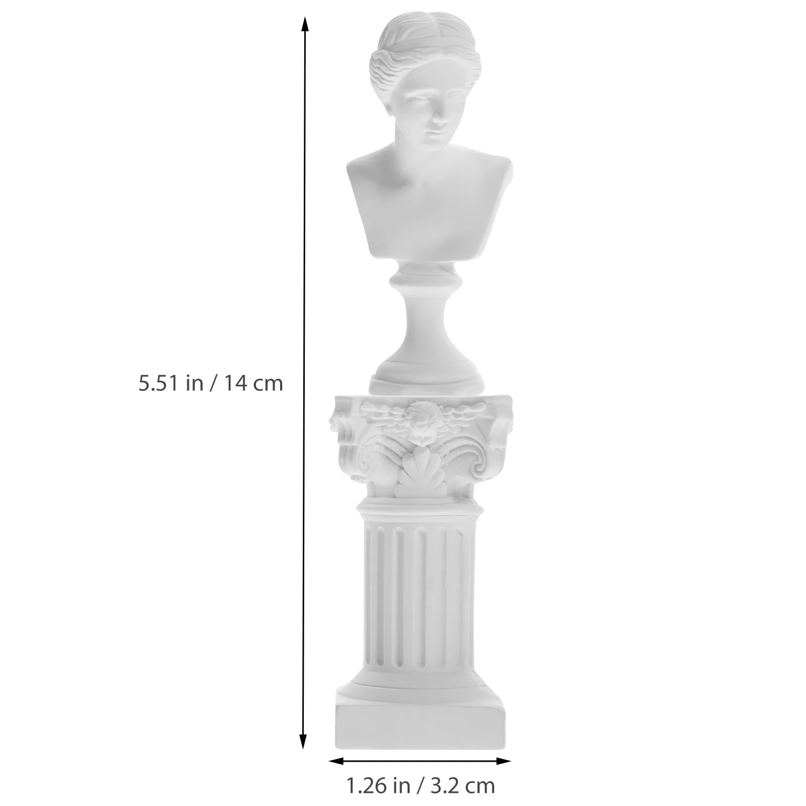 Statue Ornaments Goddess Figurines Model Desktop Character Resin Greek Sculpture Retro Roman Column