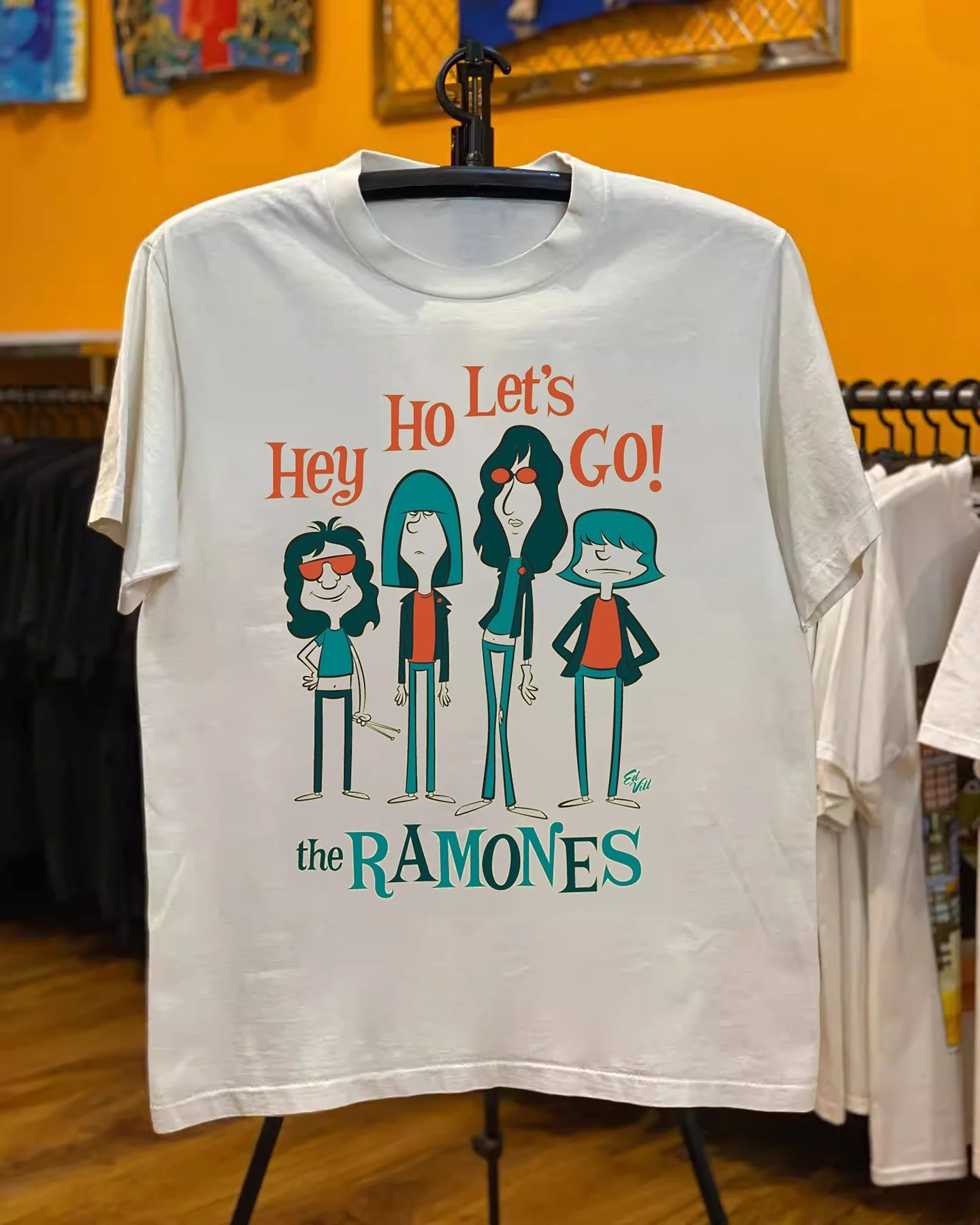 روك باند طباعة Ins المعادن الثقيلة النمط الأوروبي والأمريكي خمر الرجال والنساء القطن الخالص قصيرة الأكمام تي شيرت