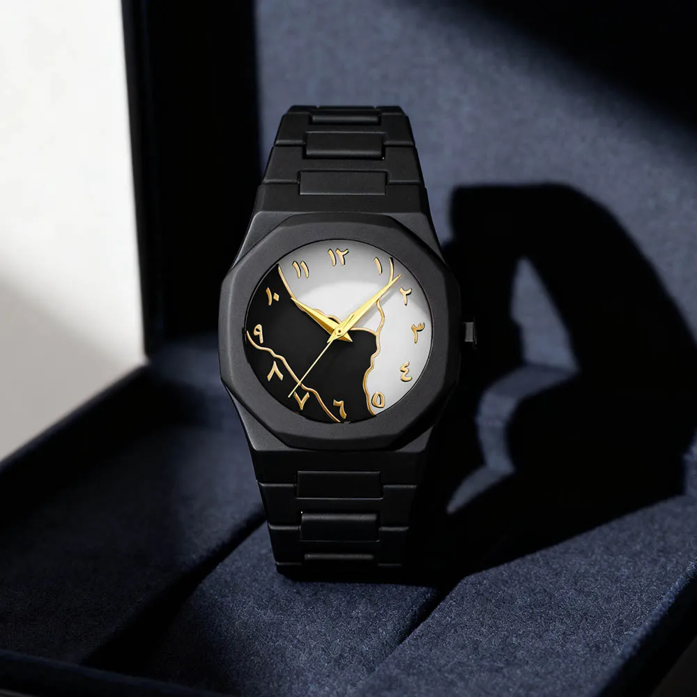 1-piece new watch, polygonal dial, fashionable and trendy accessory for outfit coordination, with a premium feel