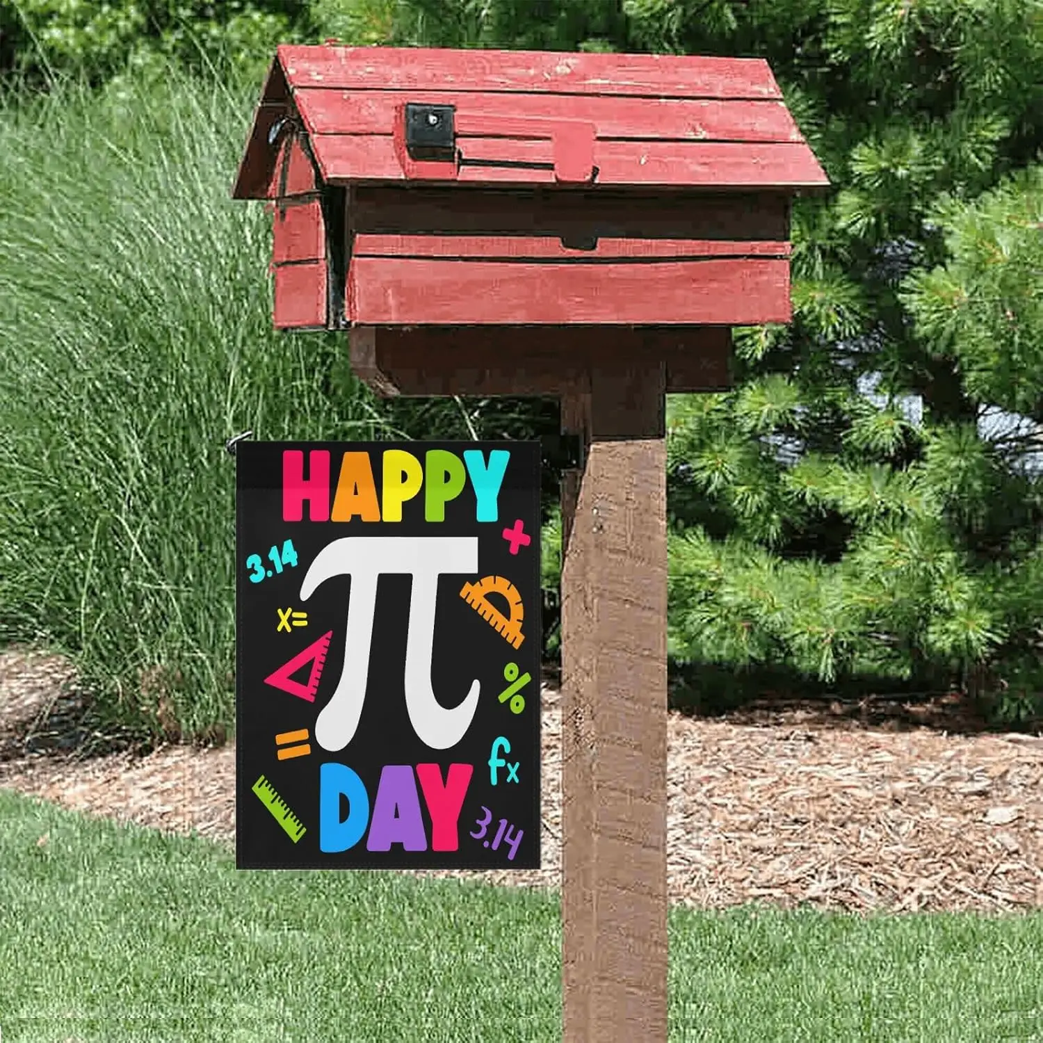 Happy Pi Days, Pi Days, Maths Teachers Garden Flag 12x18 Double Sided Funny Yard Decor For Lawn LLO LLX uui