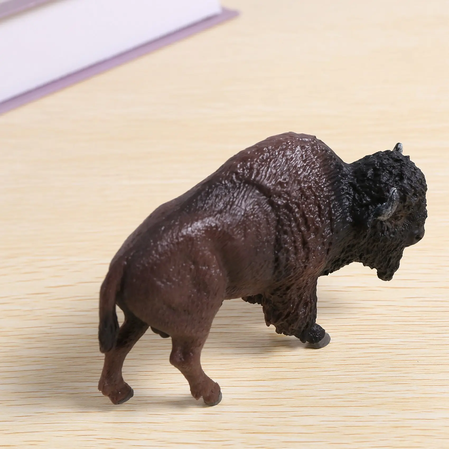 Children's Solid Simulation Wildlife World Model Wild Milk Cow Yak Hand Decoration Bison Figurine