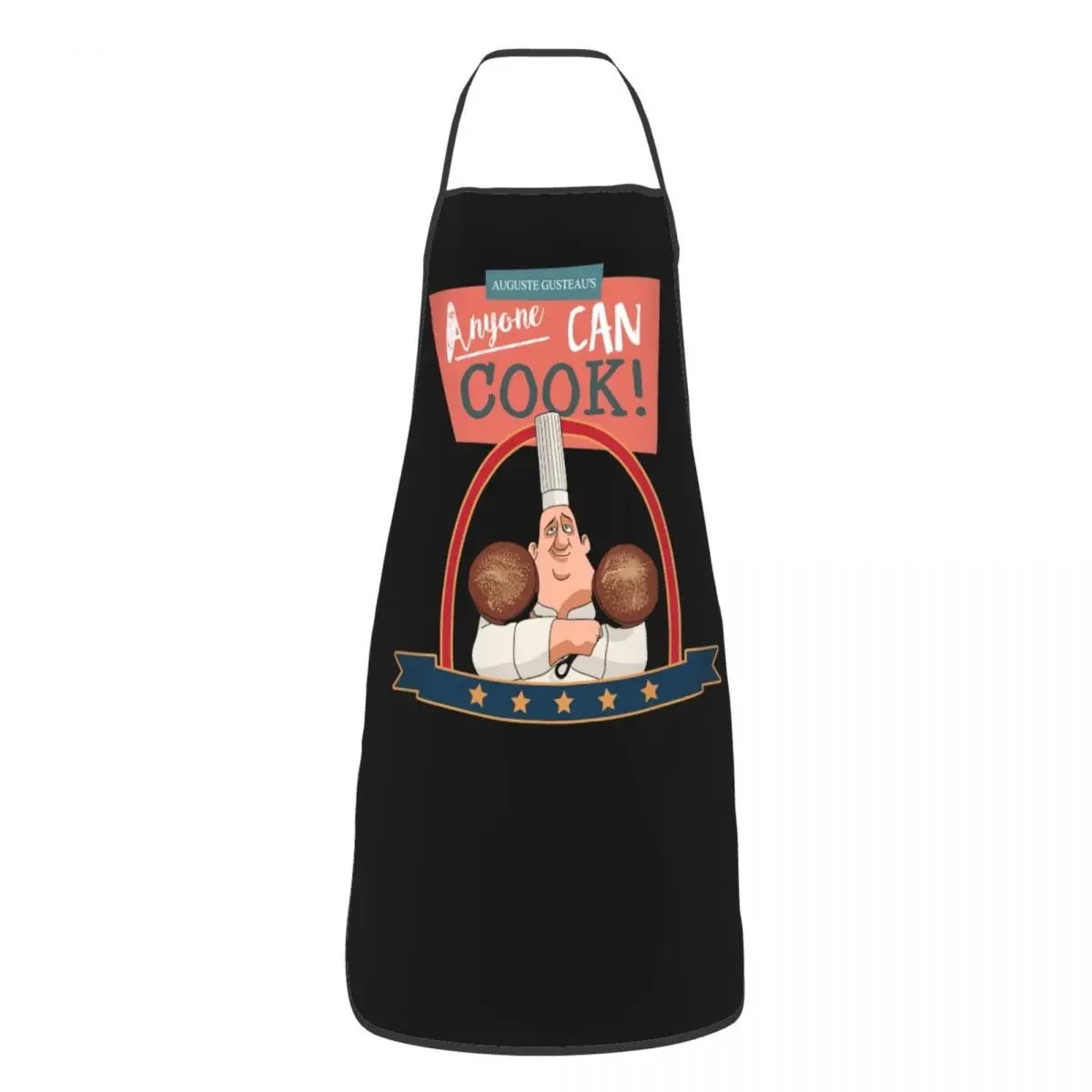 Anyone Can Cook Ratatouille Gusteaus Aprons for Men Women Adult Unisex Kitchen Chef Bib Tablier Cuisine Cooking Baking Gardening