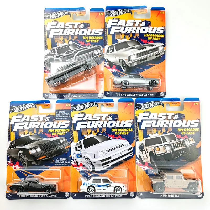 

Hot Wheels Fast & Furious HNR88-9C6E 1/64 Diecast Vehicle Model Cars Toys Boys Gift