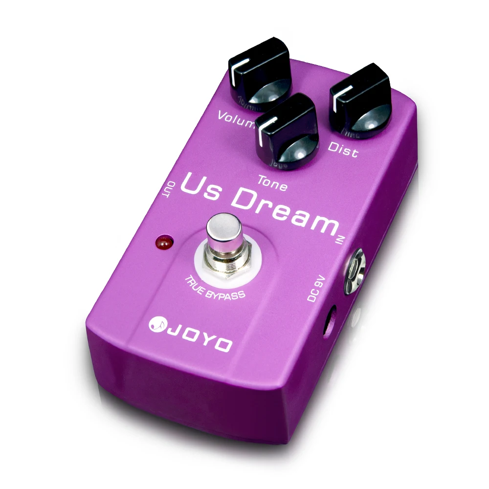 JOYO JF-34 US DREAM Distortion Guitar Pedal Effect Simulate High Gain Distortion Tone Driven Tube Amplifier Single Effect Pedal