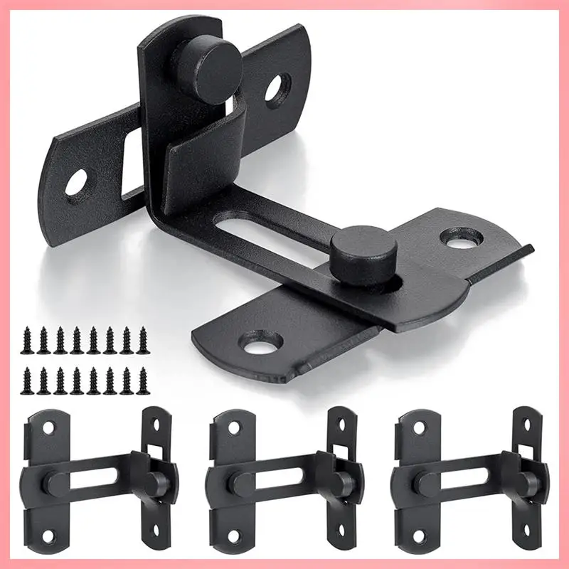 

Y23A-90 Degree Flip Barn Security Gate Latch Hook Lock Latch Protect Privacy For Barn Sliding Door Antique Lock