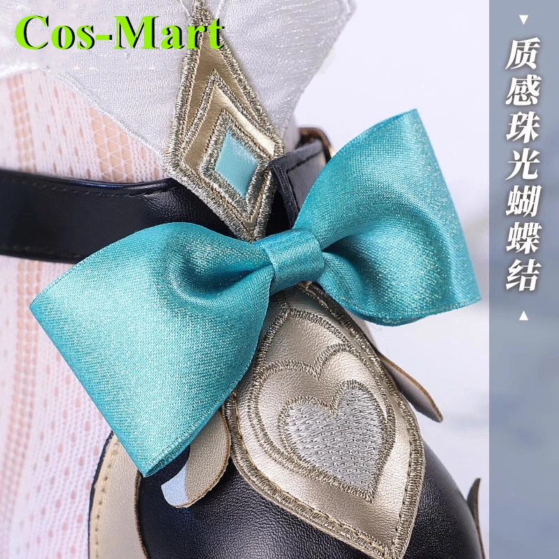 Cos-Mart Hot Game Genshin Impact Escoffier Schuhe Cosplay Universal Combat Boots Rollenspiel Gebrauchtes Zubehör