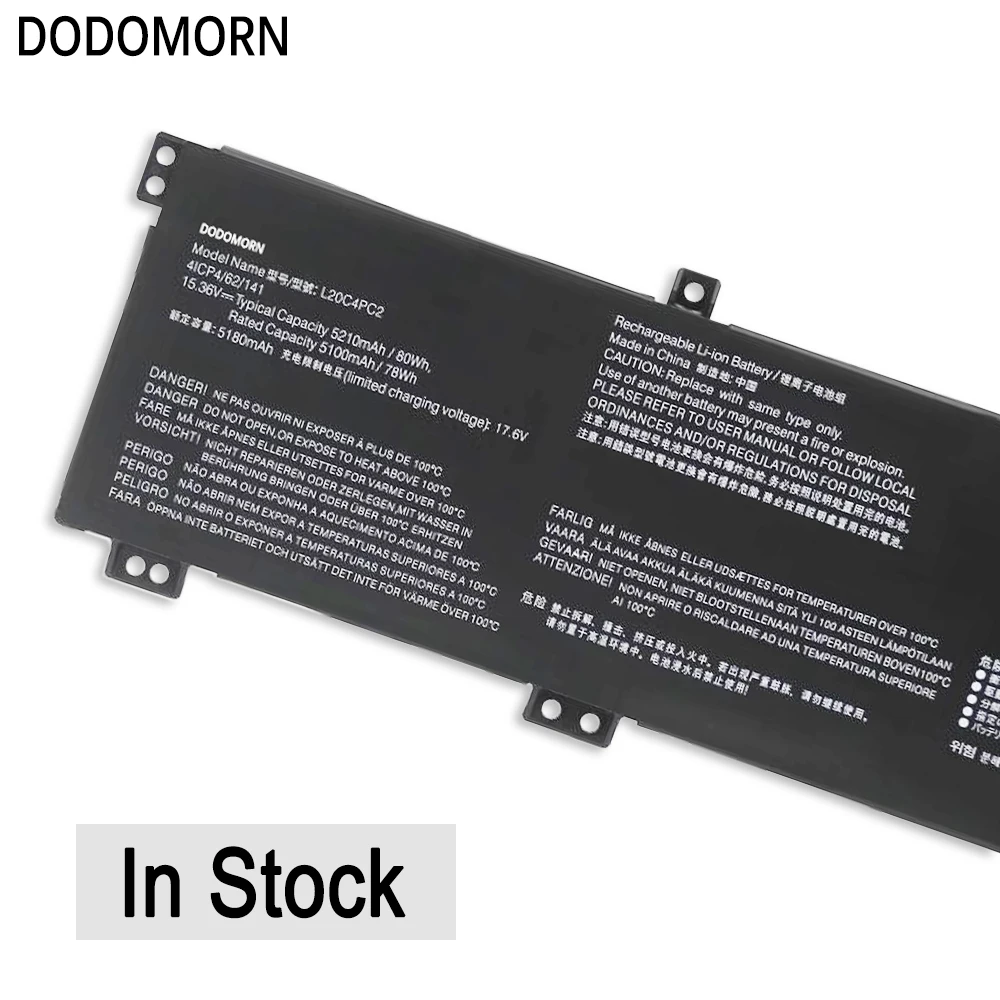 L20M4PC1 Laptop Battery For Lenovo Legion 5 15ACH6 15ITH6H Legion 5 Pro 16ACH6 16ITH6H Legion7 16ACHg6 16ITHg6 L20C4PC1 L20D4PC1