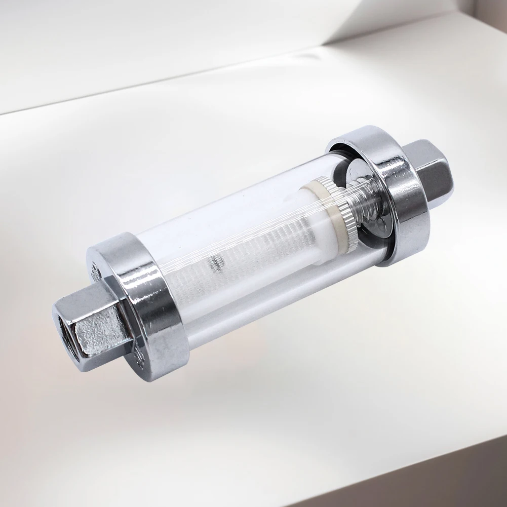 Inline Fuel Filter with 6 Connectors Car Fuel Filter Reusable Inline Fuel Filter for Universal 3/8in 1/4in 5/16in Fittings