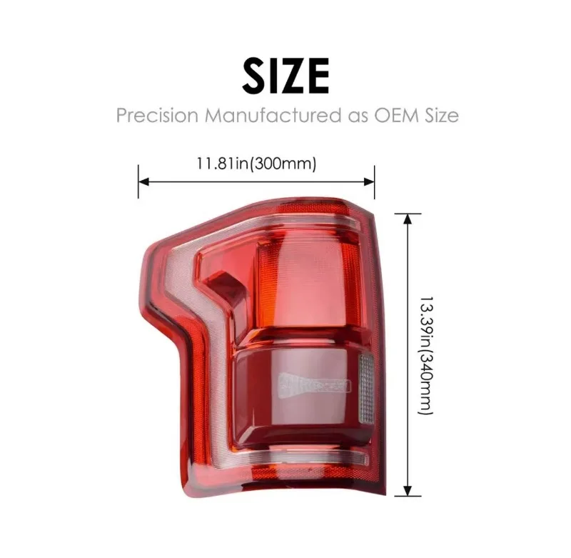 For Ford F150 Raptor Taillights Tail Lamp Rear Light 2017-2020 W/Blind Spot Pickup Taillight Turn Signal Light