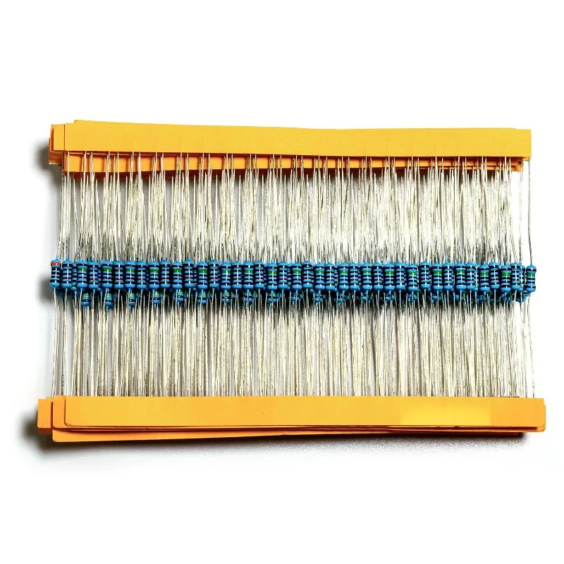 2440Pcs（122 Values X 20pcs) 1% Resistor Kit Range 1 Ohm To 1M Ohm 1/4W Metal Film Resistor Assortment Kit Compatible for Arduino