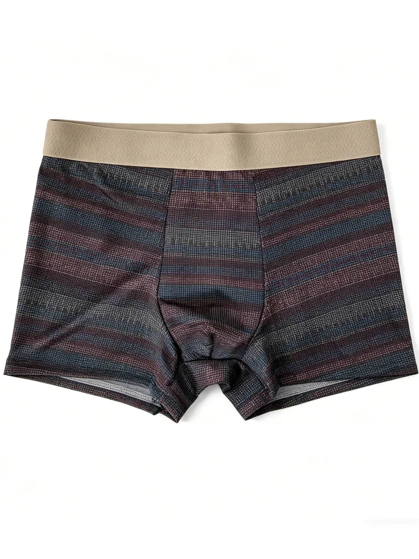 4 Pieces Men's Boxer Shorts Ice Silk Underwear Cool Breathable Men's Panties Plus Size Underpants Retro Print Men Underwear