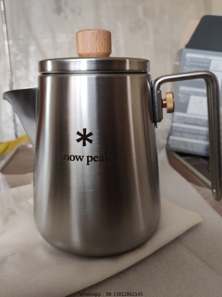 Snow Peak Camp Coffee Master Hand Brew Stainless Steel Teapot Kettle CS-115