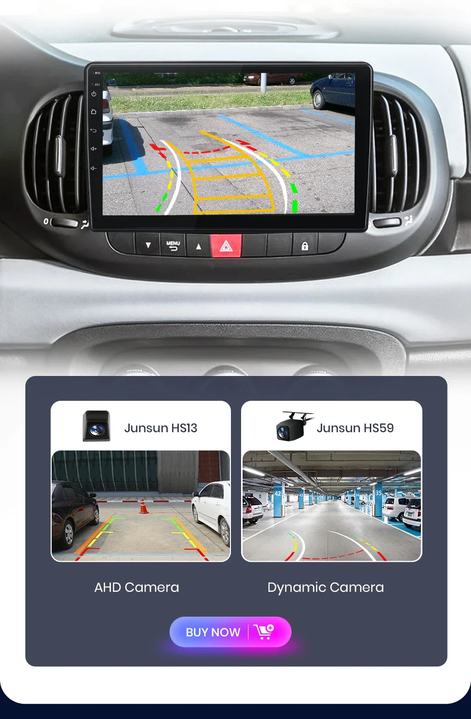 Junsun drahtloses Carplay Android Autoradio für Fiat 500l 2013-2017 Auto intelligente Systeme rds bt dsp 2 din Autoradio – Detail 16