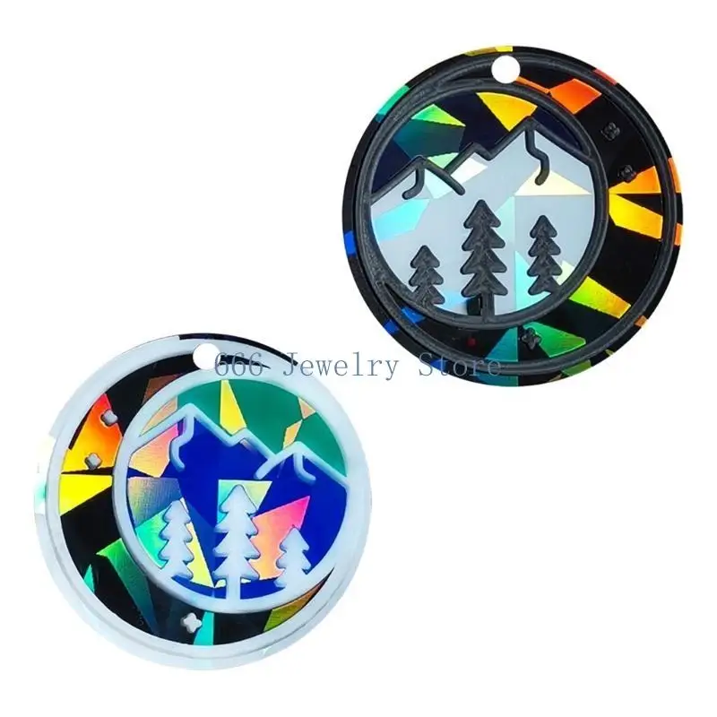 

F2TD Versatile Silicone Jewelry Mold DIY Earring Molds Mountain Tree Silicone Moulds