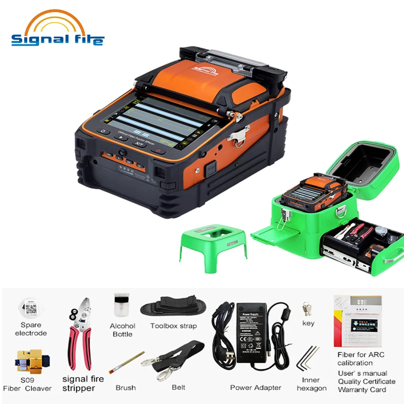 AI-9 مصباح إشارة متعدد اللغات انصهار الألياف البصرية جهاز الربط FTTH الألياف البصرية جهاز الربط المدمج في مقياس الطاقة الضوئية وVFL5.0 #1