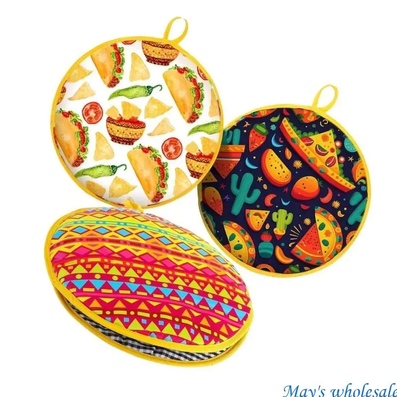 Pack of 3 Safe Polyester Warmer Bags Microwaves Friendly Reusable Materials 448A
