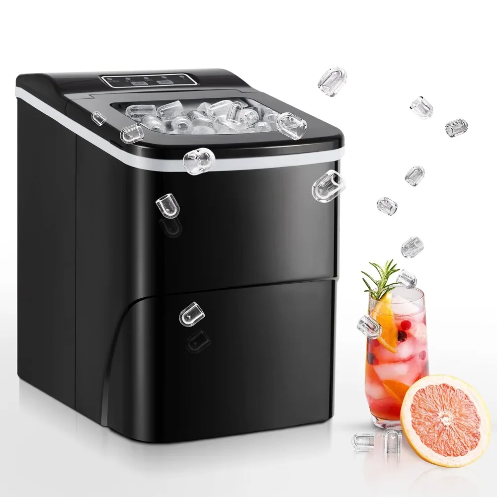 

Ice Maker, Commercial Ice Machine, Stainless Steel Ice Machine with 48 Lbs Capacity,Ideal for Restaurant, Bars,Home and Offices