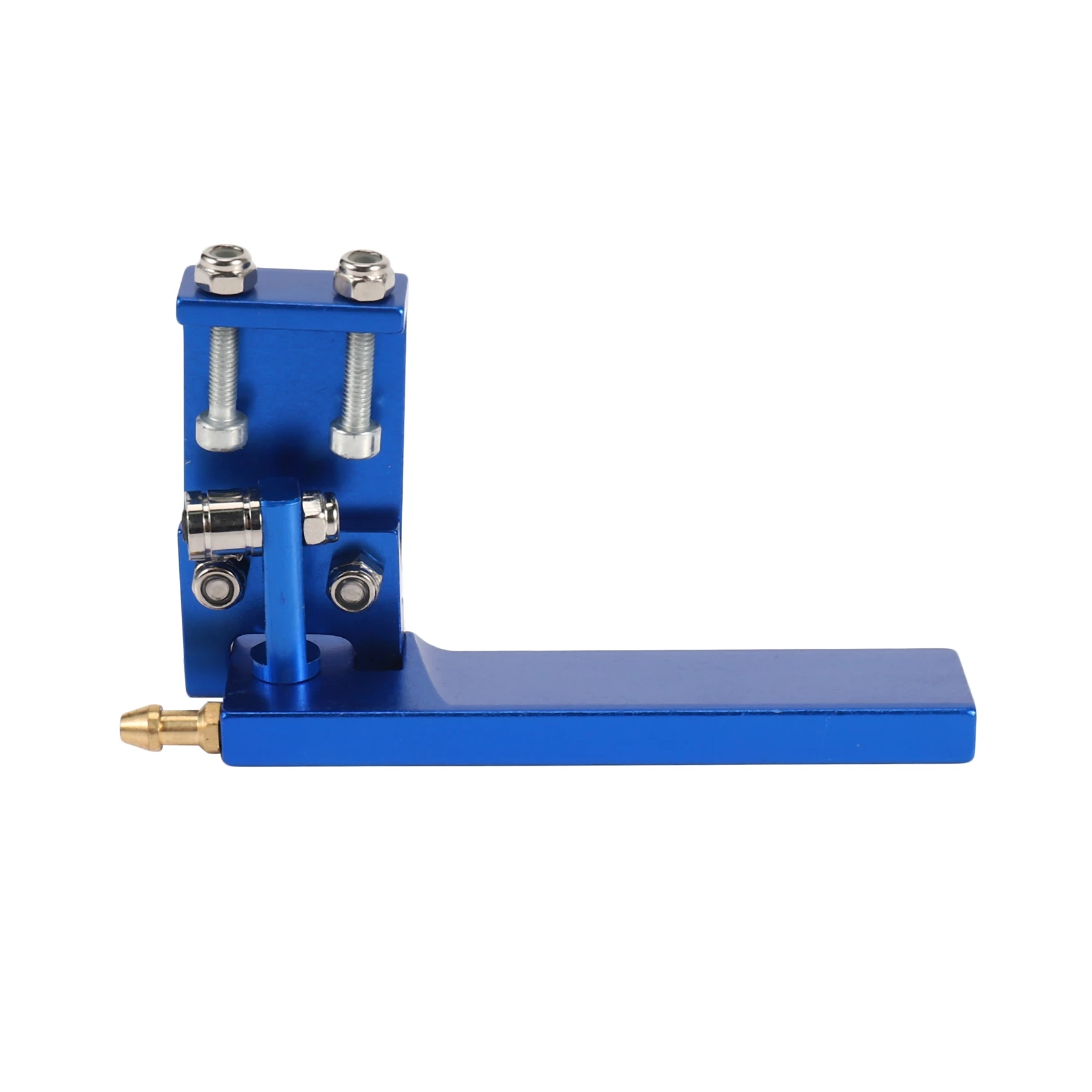 Alumínio azul liga rc barco, 75mm, metal sucção água leme para controle remoto, peças cnc