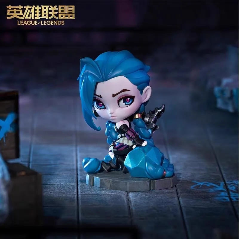 100% Genuine League Of Legends Lol Guardian Of The Stars Kaisa&Jinx&Ashe Figure Game Ornaments Q Version Of The Figure Gifts Toy