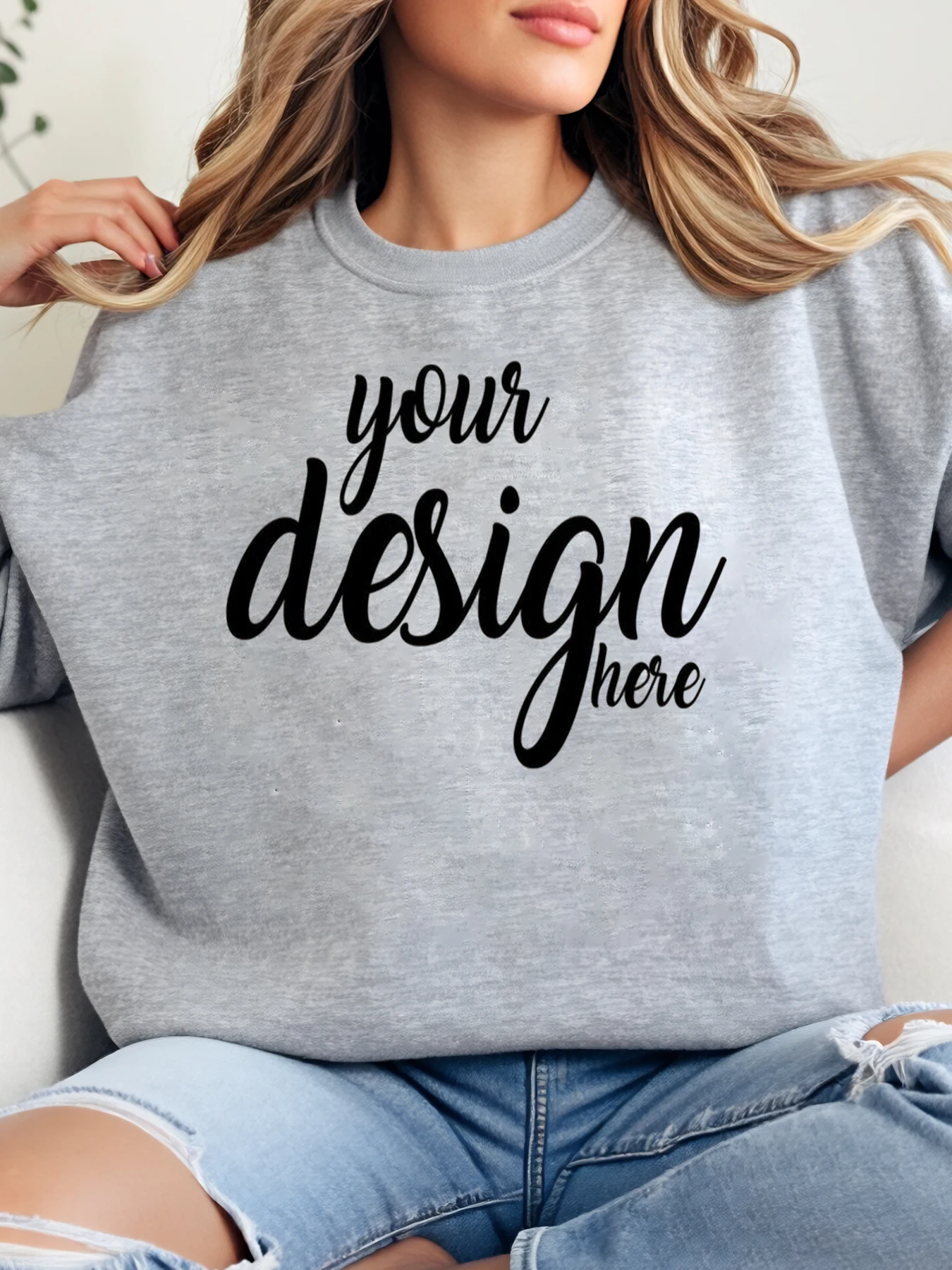 

Толстовка с круглым вырезом и текстовым принтом на заказ, женская повседневная одежда на Хэллоуин, большие размеры