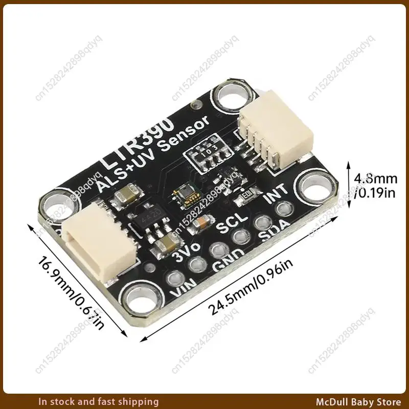 빛 감지 I2C 모듈 액세서리용 ABJA-UV 센서 모듈 호환 STEMMA QT Qwiic