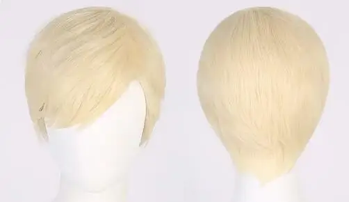 HOT Movie Ken Barbie Cosplay Wig Kyo Short Blonde Wigs for Ken Halloween Costume