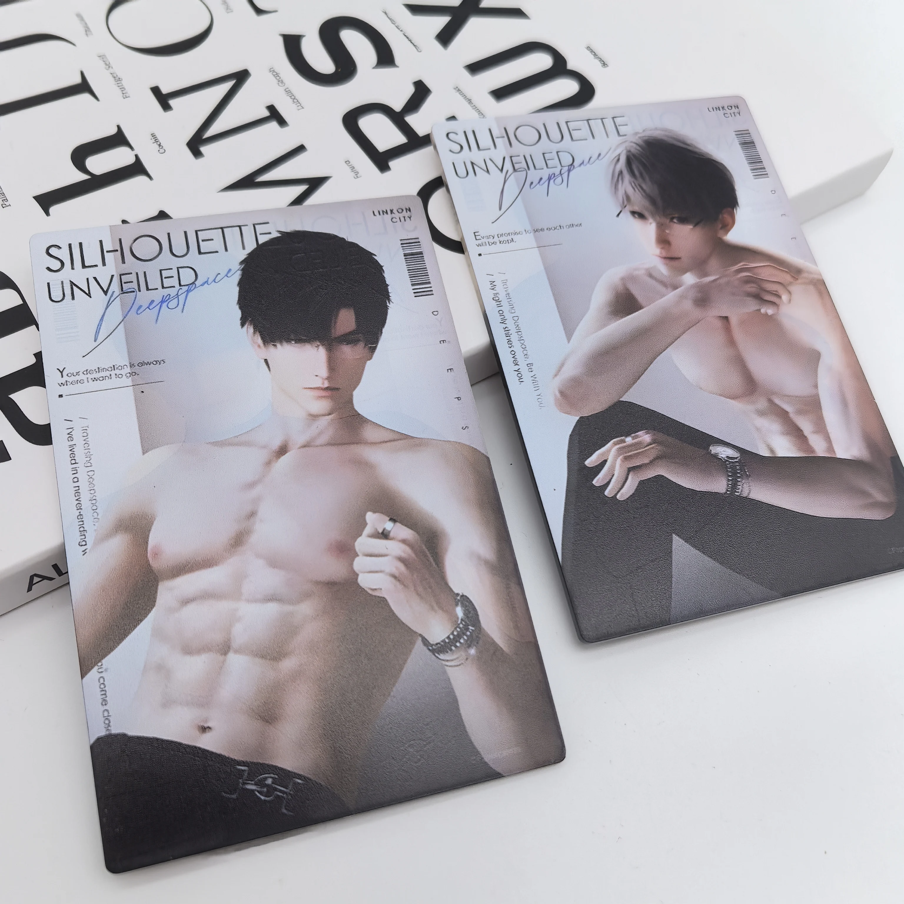 Love and Deepspace Sylus Zayne Rafayel Xavier Caleb Keychain Postcard Bookmark Acrylic Card Figure Anime Trading Toy Collectible