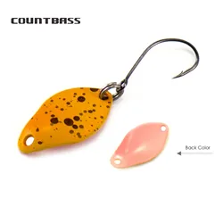 Countbass Casting Salmon Spoon Size 24.5x13.2mm, 2g  5/64oz  Trout Pike Bass Brass Fishing Lures Fish Bait