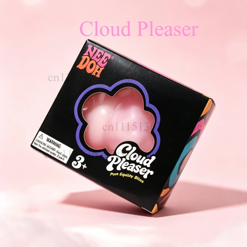 Needoh Cloud Pleaser Iridescent Pearl Cloud Squishy Fidget Toy Fast Rebound Stress Squeeze Ball For ASMR Sensory Gift