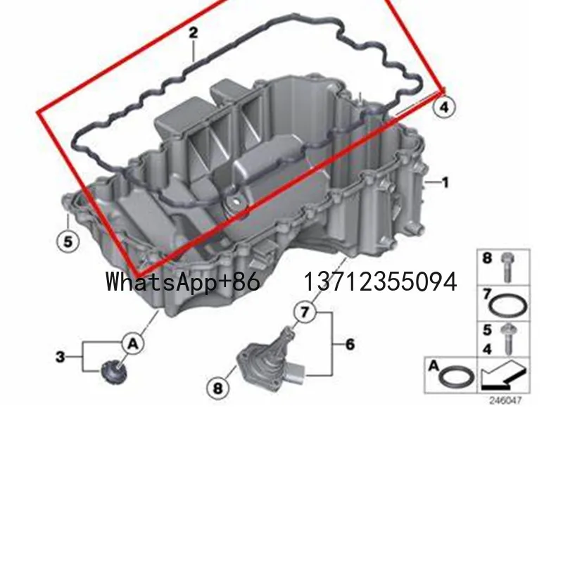 

Прокладка масляного поддона двигателя для BMW F20 F30 F10 X1 125i 320i 420i 520i N20 228i 328i 428i Z4 2013-2018 11137627512