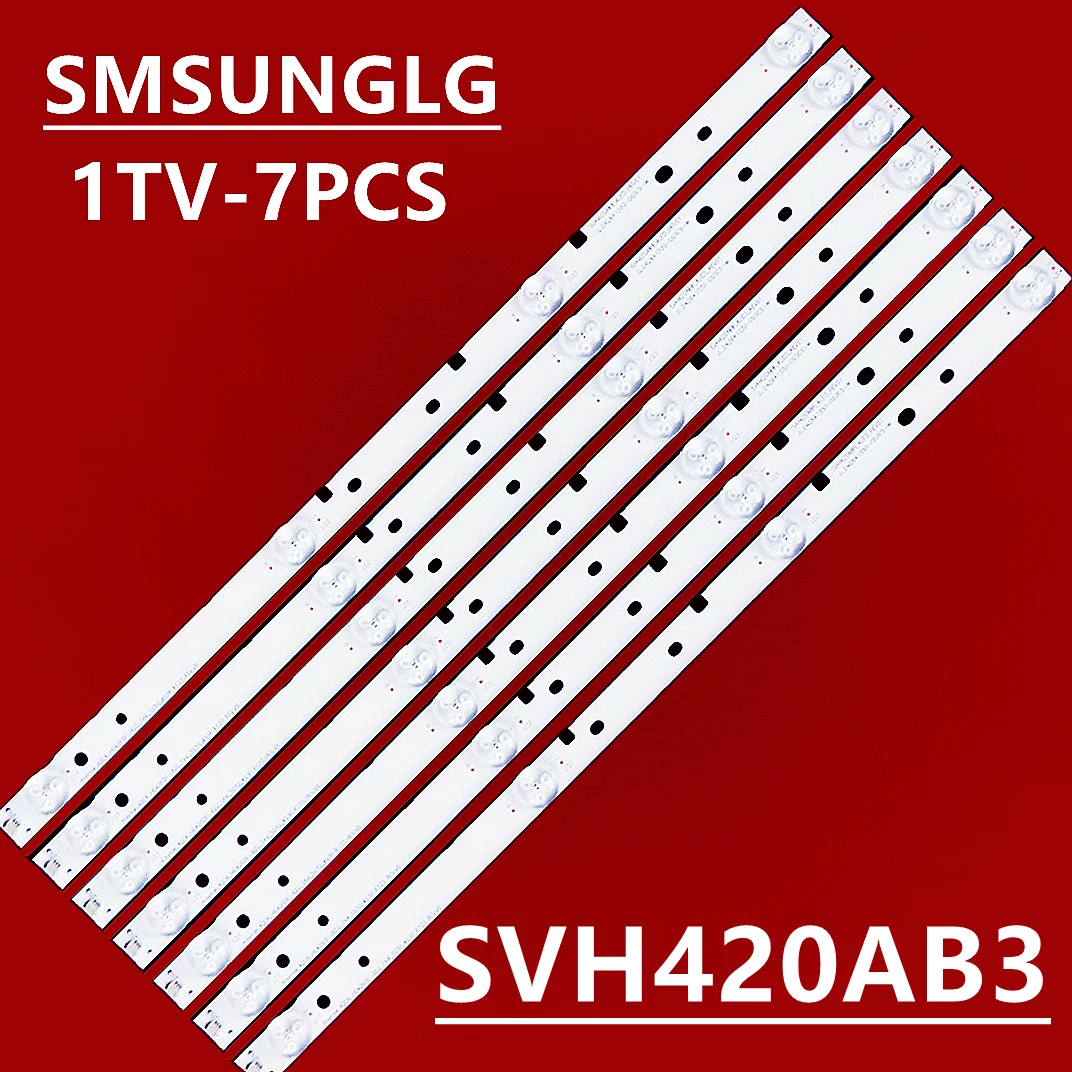 

7 PCS/set LED backlight strip for HISENSE SVH420AB2 SVH420AB3 SVH420AA7_4LED 43H7C 43H7C2 Sharp LC-43N4000U