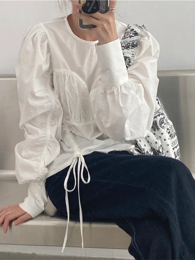 Embroidery Lace Spring femme Shirt Casual white Tops Girls Blouse Women Long sleeve Linen Cotton New Women Blouses femme