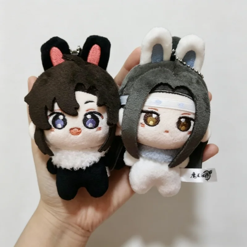 Mo Dao Zu Shi Rabbit Velvet Series 10cm Plush Toy Wei Wuxian Lan Wangji Cartoon Stuffed Dolls Wallet Bag Charm Ornament Toy Gift