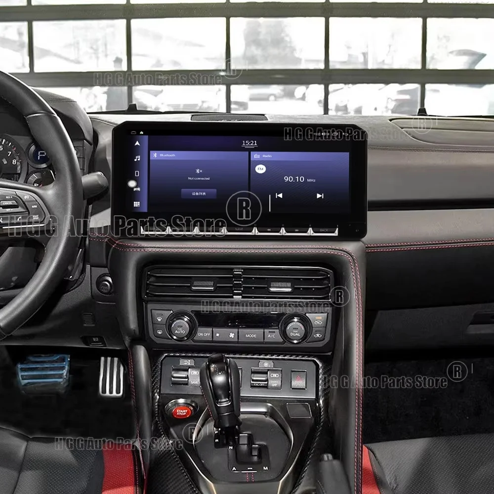 A 12.3 Inch multimedia Android For Nissan gtr 2017 2018 2019 - 2021 Car GPS Navigation wireless carplay Player Radio Head unit