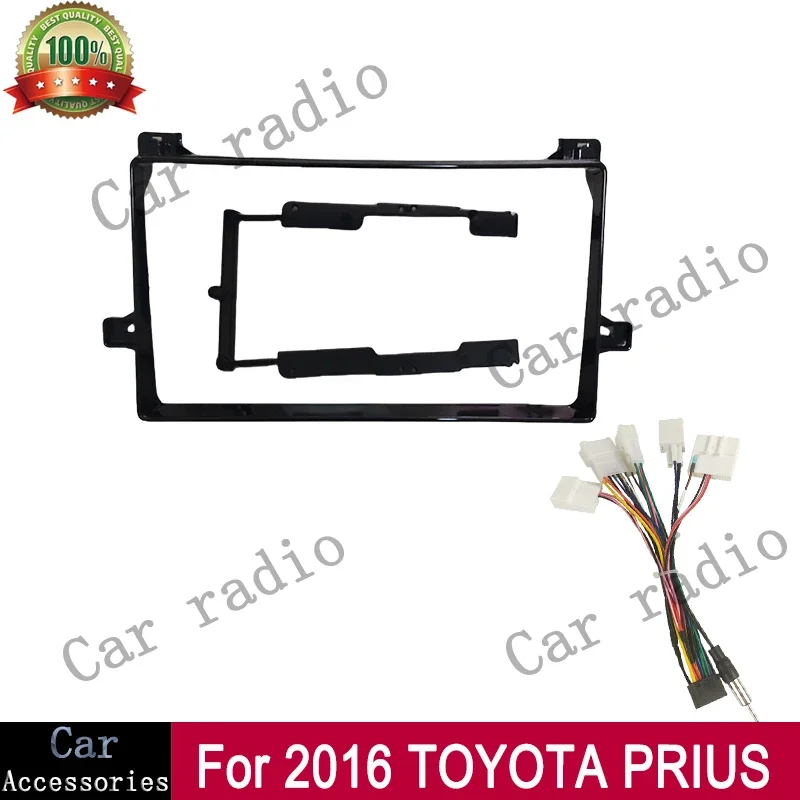 For 2016 TOYOTA PRIUS 9 Inch Car Radio Android Stereo Frame Player 2Din Head Unit Fascia Panel Dash Board Cover