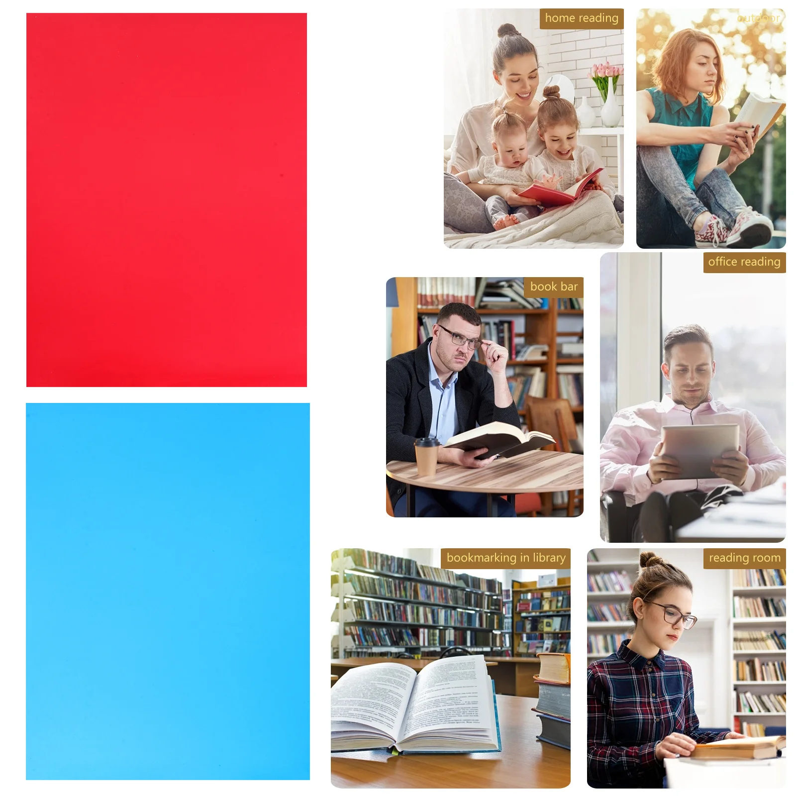 5 pçs filme semi-transparente pvc colorido folhas de plástico para diy artesanato difusor de luz guia de leitura material do estudante filtros de cor