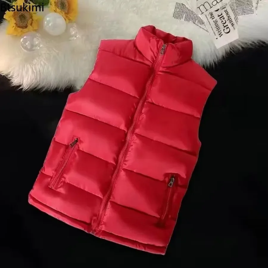 2026 Autumn Winter Men\'s Thicked Golden Velvet Warm Vest Fashion Solid Sleeveless Zipper Hooded Jacket Fake Fur Couple Waistcoat