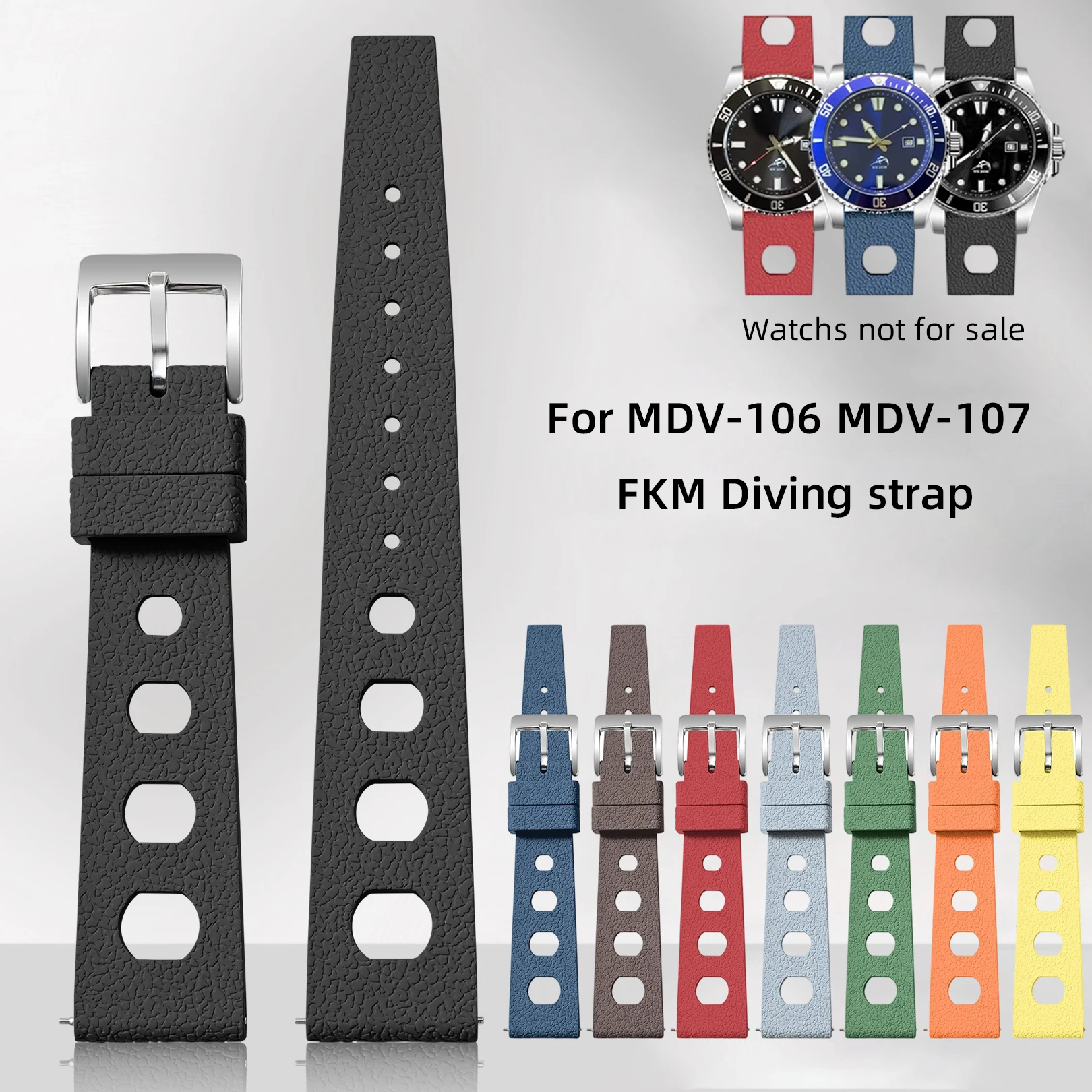 Мужской ремешок для дайверских часов Casio 2784 Duro Marlin MDV-106/107, ремешок для дайвинга MTP-VD01 1374/1375 EFR-303/304, ремешок для часов 20/22 мм