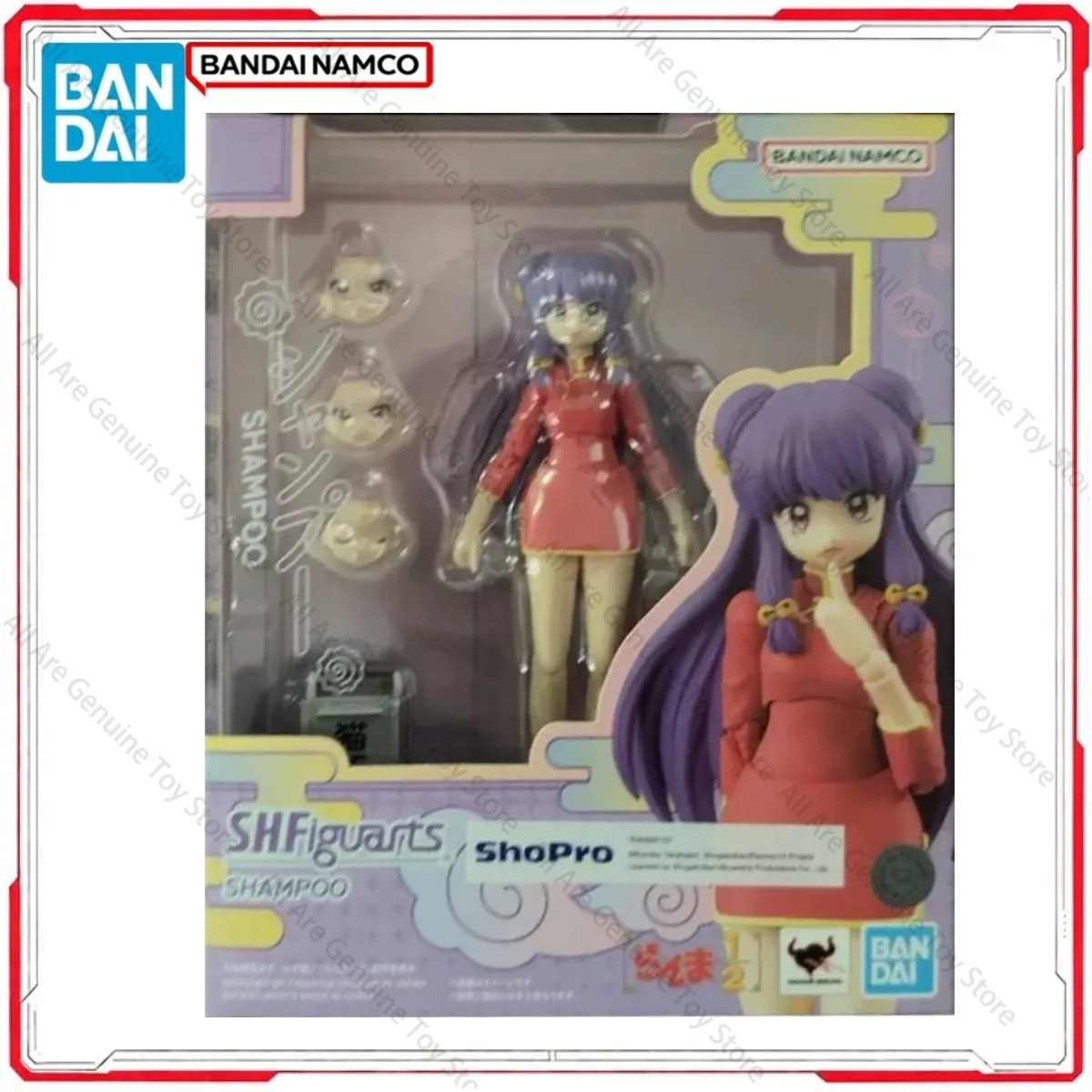 Genuine Bandai Original Ranma 1/2 Model Kit SHF Shampoo Collectibles Anime Figures Action Model Toys Gifts Boy girl In Stock