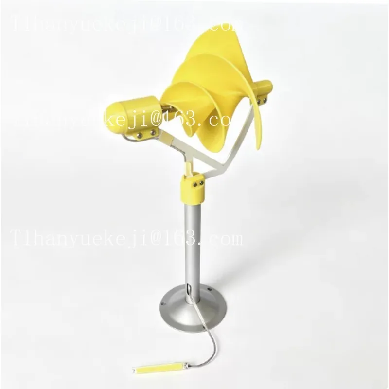 10W Mini Spiral Wind Turbine Generator, Archimedes Breeze-Start Model with LED Light for Science Experiment