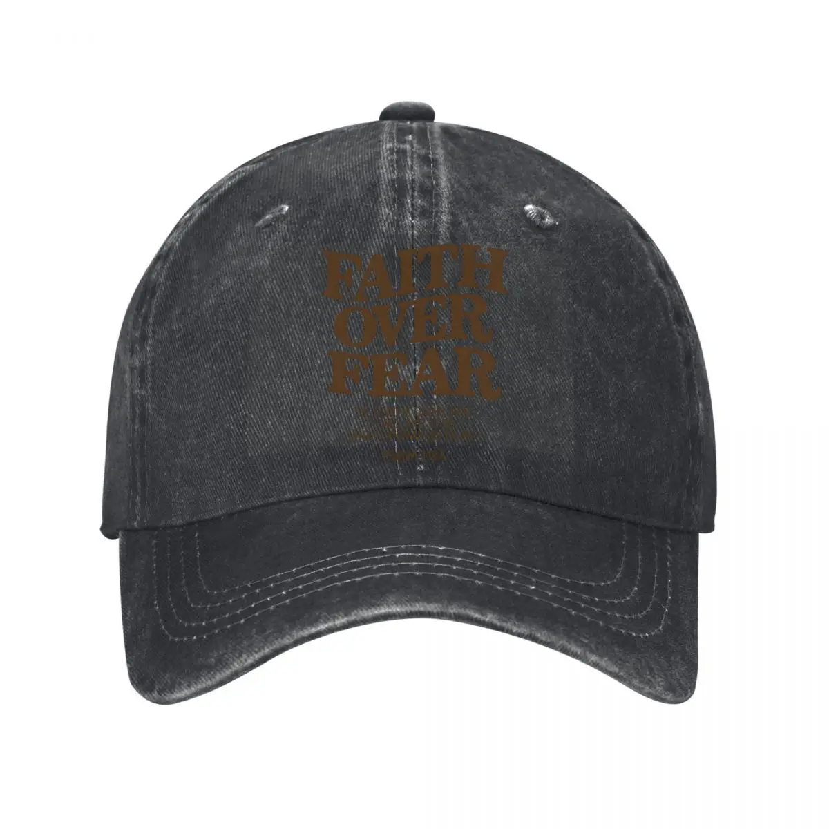 Faith Over Fear The Lord Is On My Side Psalm One Hundred Eighteen Six New Vintage Washed Cotton Baseball Cap Sun Hats