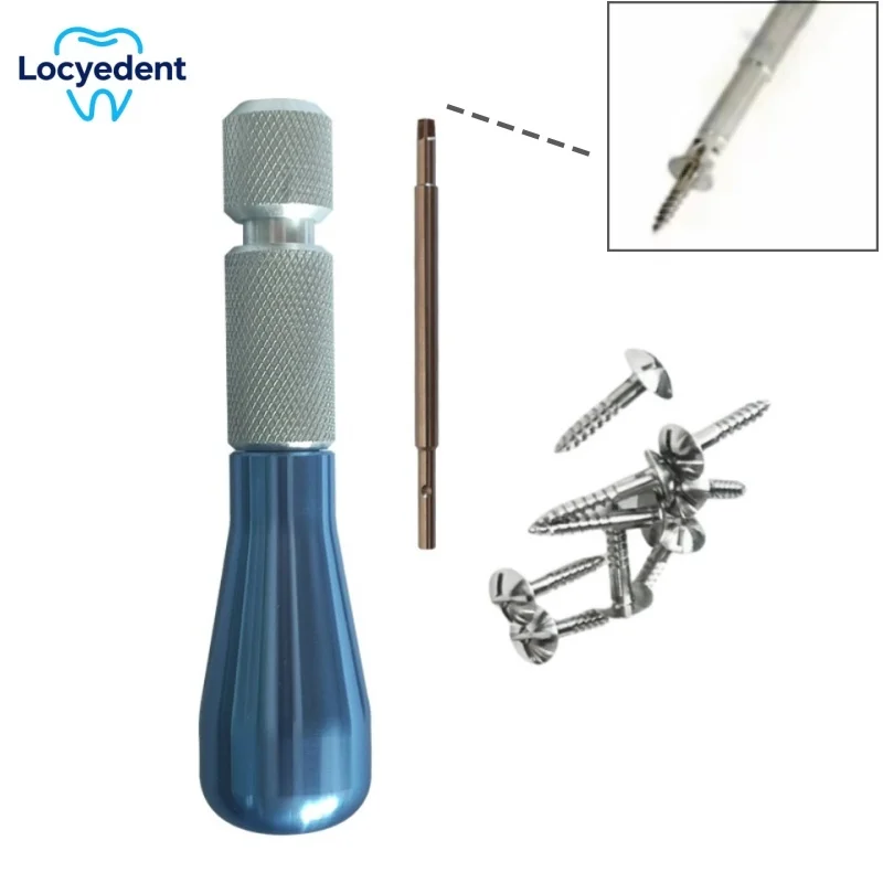 

Dental GBR Bone Screws Half Thread Fixation Screw Titanium Long/Short 10mm 8mm