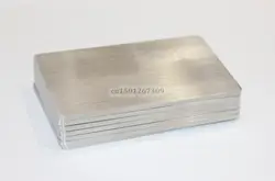 Thick 2.5mm Heavy Stainless Steel Blank Metal Business Card Size 85*53mm Matte Brush Finish 1/2/3/4/5 - You Choose Quantity