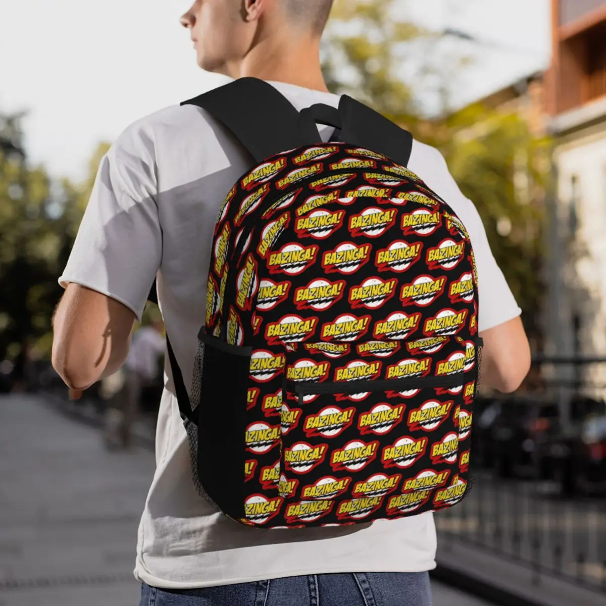 Bazinga The Big Bang Theory Backpack Student BookBag Kids School Bag Computer Shoulder Bags for Boys Girls