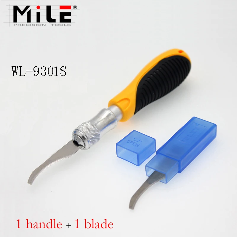 Curved Carving Knife Plastic Rubber Trimming Edge Burr Trimming Plant Small Sickle Model Carving Knife Art Knife