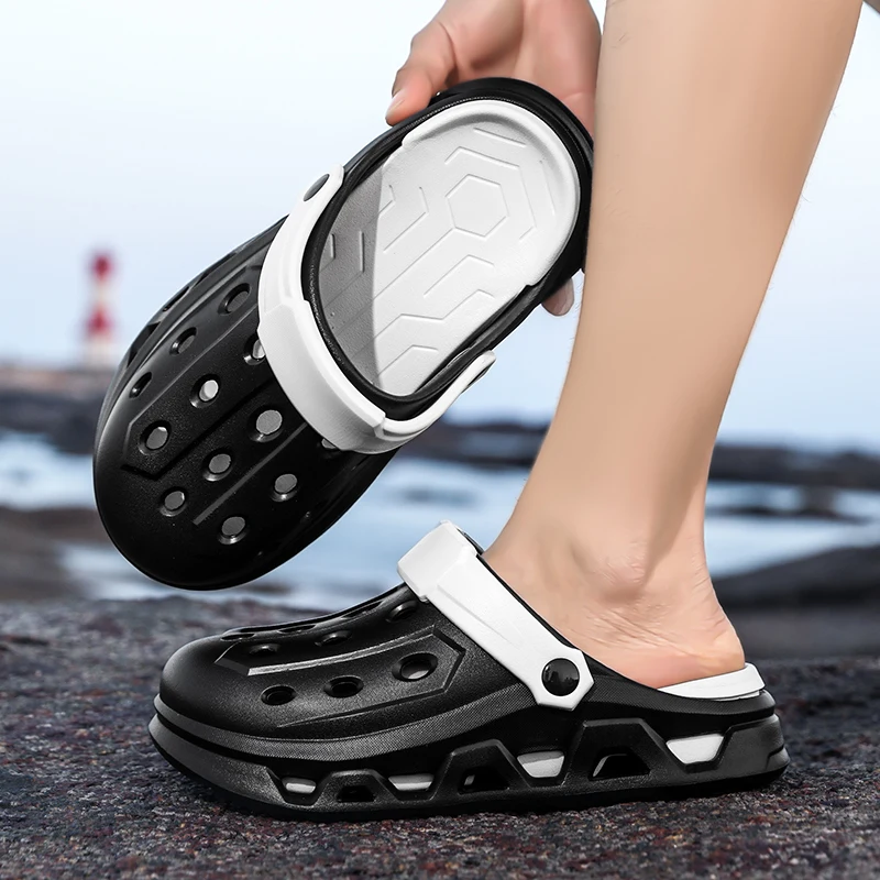 Paar-Stil Herren- und Damen-Sommer-Outdoor-Schuhe mit Dicker Sohle, Geruchshemmend und Rutschfest, Doppelnutzung für Sport, Strand und Angeln – Detail 12