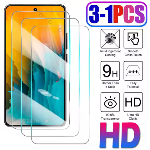 3-1 PCS Tempered Glass For Samsung Galaxy A10 A20 A30 A50S A11 A31 A71 Screen Protector For Samsung A02 A22 4G A42 A52 A72 Glass