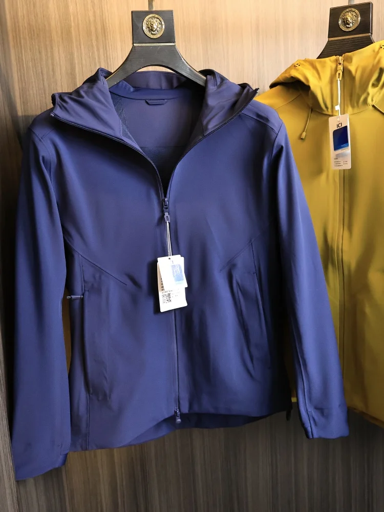 

High-End Men's Spring Soft Jacket Fashionable Urban Style Windproof Full Pressure Glue All-Match Casual Wear Hat Design