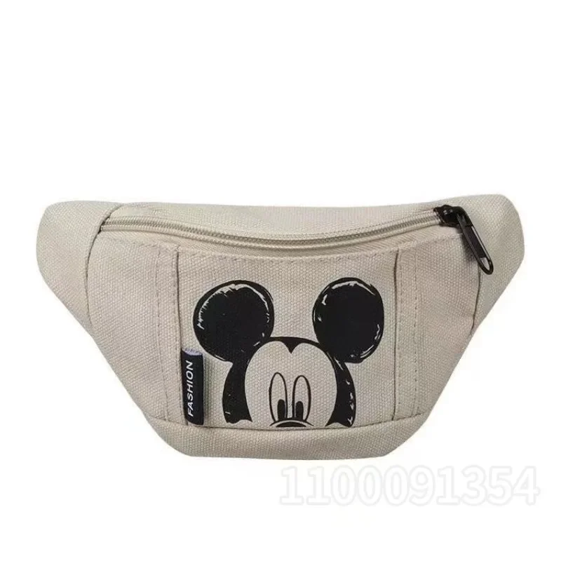 Disney Mickey New Children's Waist Bag Cartoon Fashion Children's Chest Bag High Quality Multi Functional Casual Children's Bag